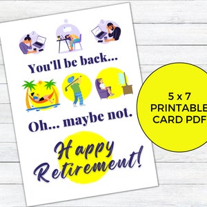 Retirement Card | Unique Retirement Card | Relax Retirement Card | Funny Retirement Card | Coworker Retirement | Happy Retirement Card Print