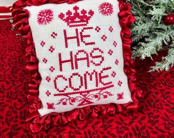 Christmas Cross Stitch, A King is Born, (PDF Pattern)