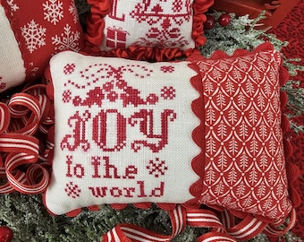 Joy To The World Cross Stitch! Easy Stitch as a Gift or for yourself!