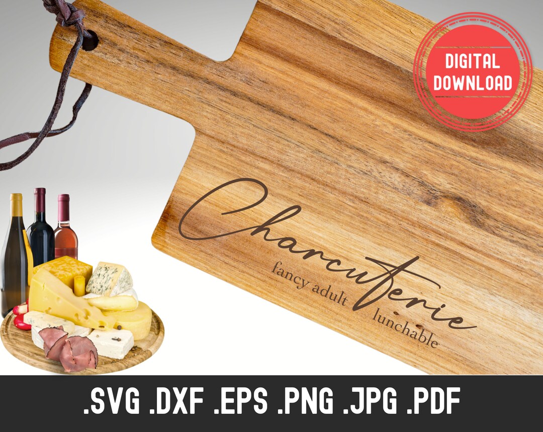 Charcuterie Cutting Board Svg File Funny Charcuterie - Etsy