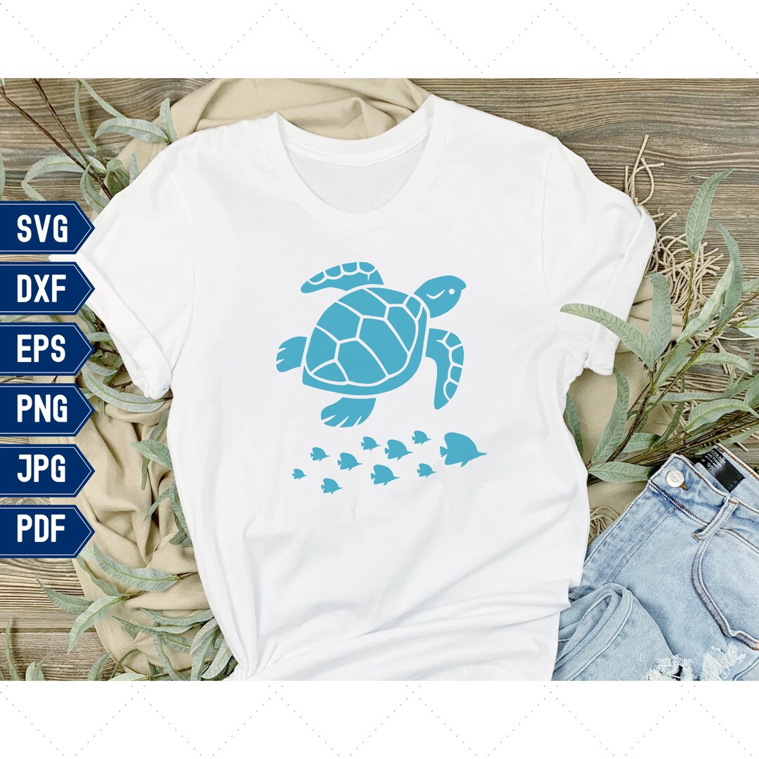 Sea Turtle SVG File, Svg Files for Cricut, Sea Turtle Silhouette With