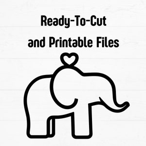 Sisterhood Elephant Ornament SVG, Print and Cut Files for Crafting ...