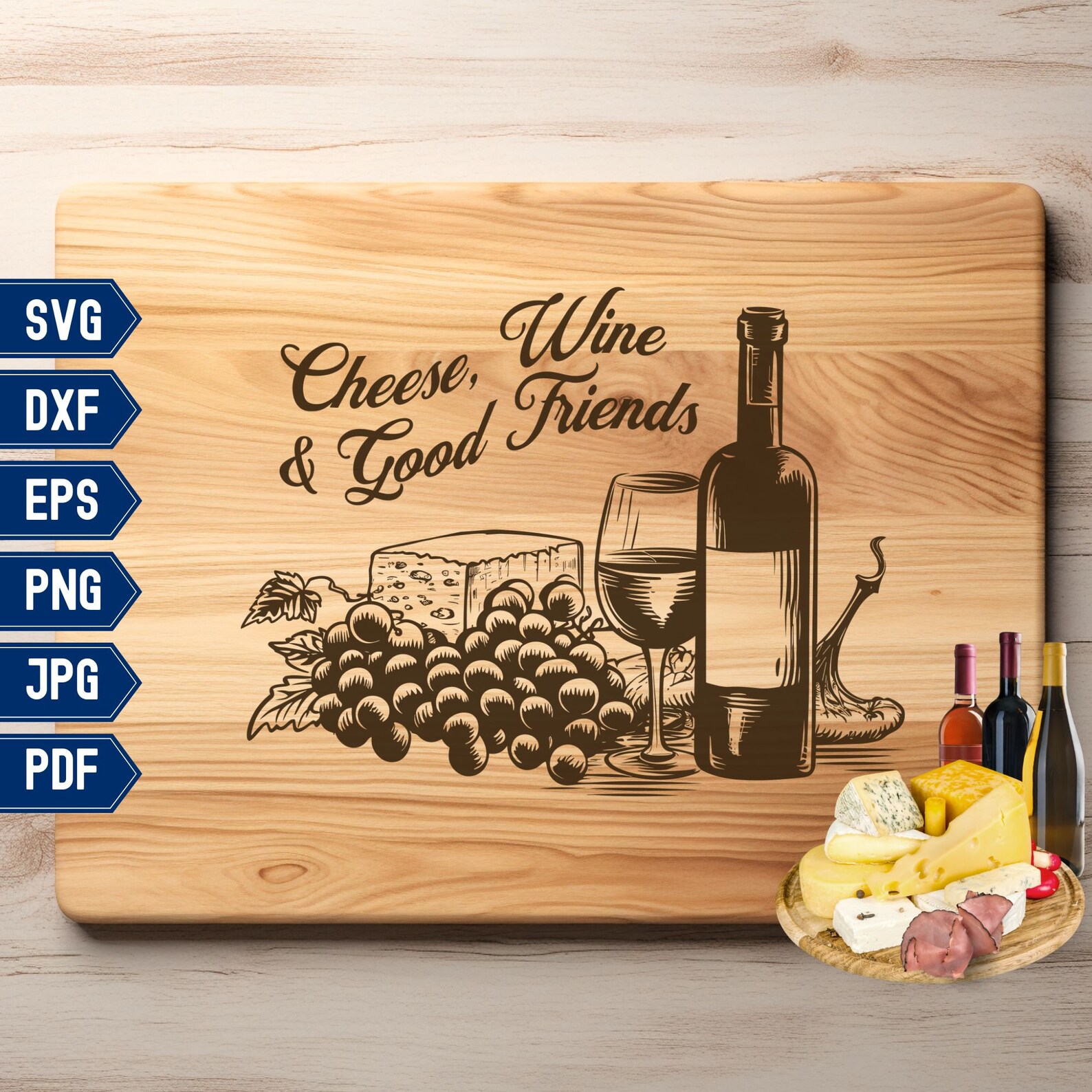 Charcuterie Board Definition Svg, Wine and Cheese, Cheese Board Svg