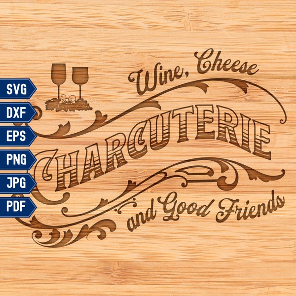 Charcuterie Cutting Board Svg, Adult Lunchable, Grazing Board Svg, Cheese Board, Hosting meal party, Glowforge, Svg cut files