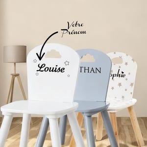 Chaise enfant personnalisée en bois - Meuble enfant unique personnalisable avec prénom - Gravure Laser - Cadeau garçon, fille, chambre, noël