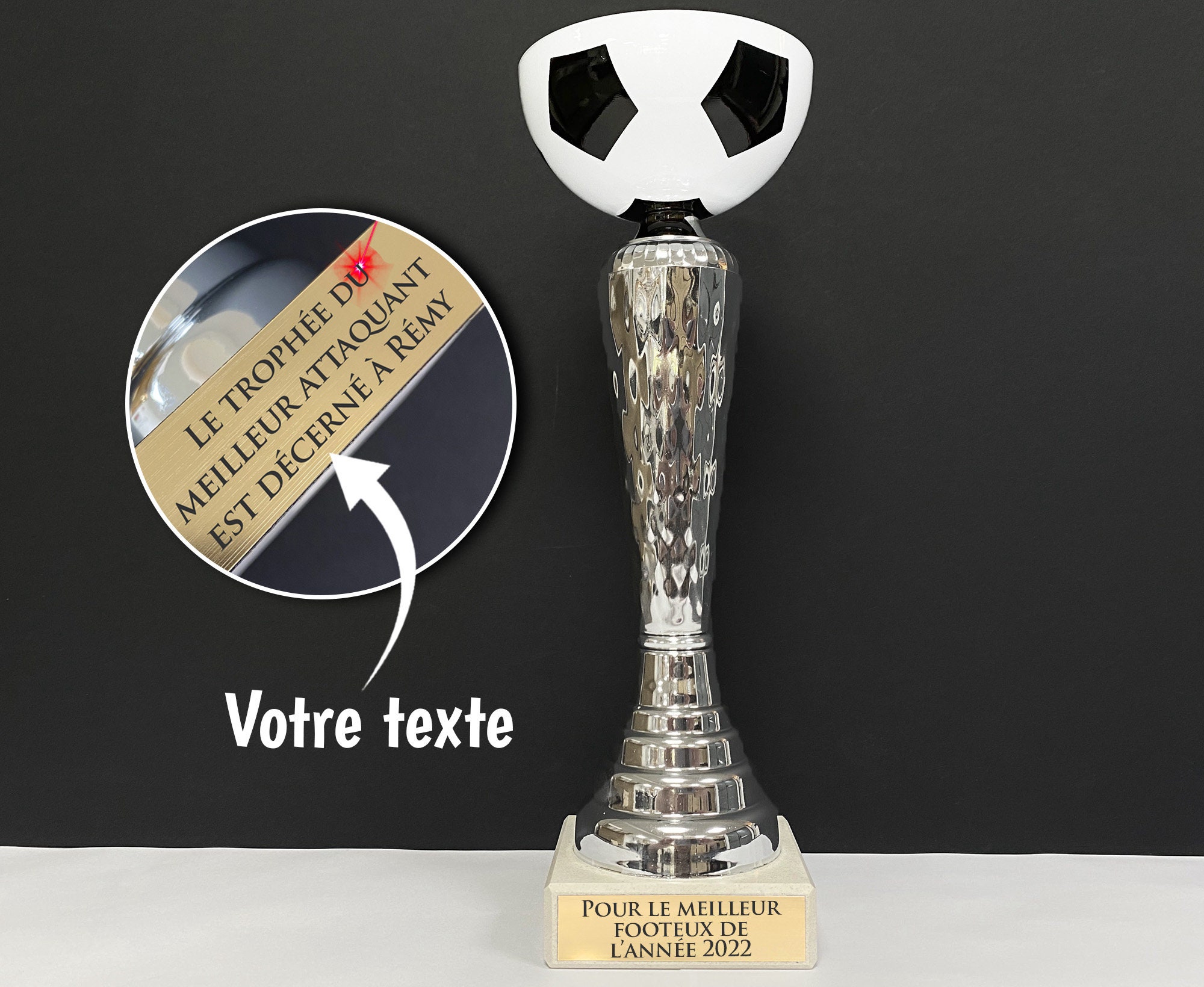 Trophée foot personnalisable Coupe personnalisée avec -  France
