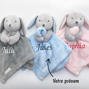 PITI COT Doudou avec Prenom Personnalisable pour Nouveau-né