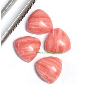 Rhodochrosite Trillion Flat Back Loose Calibrated Cabochons 5,6,7,8,9,10,11, 12, 13, 14, 15, 16, 18, 20, 22, 24,25 mm