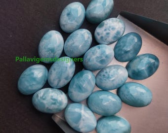 AAA Natural Larimar Oval Kalibrowane Luźne Kaboszony Jubilerskie 3x5,4x6,5x7,6x8,7x9,8x10,9x11,10x12,10x14,12x16,13x18,15x20,16x22,18 x 25 MM