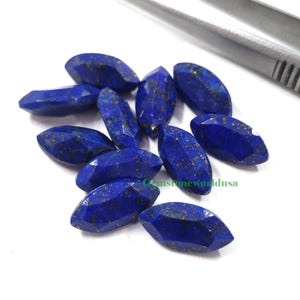 Natural Lapis Lazuli Faceted Marquise Calibrated Jewelry Making Gemstone 4x8,5x10,6x12,7x14,8x16,9x18,10x20,12x24,13x26,15x30 MM
