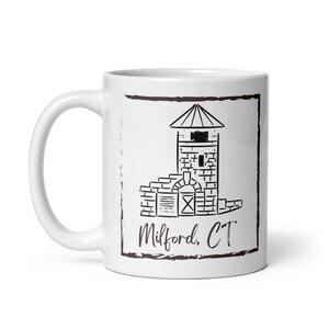 Milford Mill - White glossy mug
