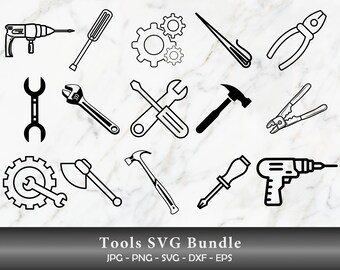 Tools Svg Bundle, Mechanic Tools Svg, Wrench Svg, Hand Tool Svg for ...