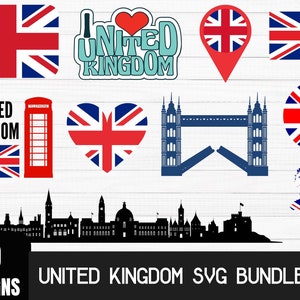 United Kingdom Svg BUNDLE, United Kingdom Svg, United Kingdom Flag, United Kingdom, United Kingdom Map, England Svg, British flag svg