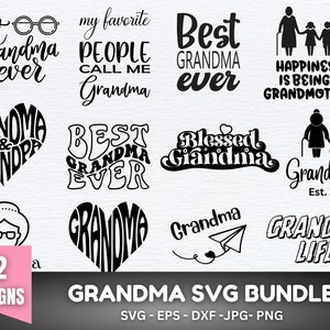 Grandma svg bundle, Retro Grandma SVG, Blessed Grandma svg, Grandma Heart svg, mother's day svg, Grandma Shirt svg, grandparents svg