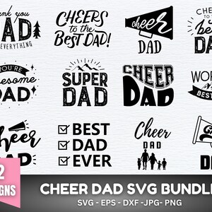 Cheer Dad Svg bundle, Cheer Dad SVG, Cheer Dad PNG, Cheerleader Svg, Cheerleading Svg, Cheer Shirt Svg, Cheer Life Svg, Cheer Dad Shirt