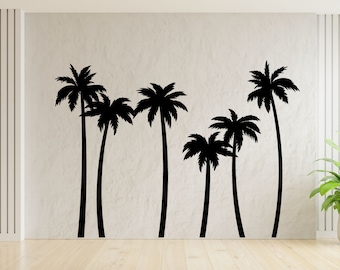 Palm Tree SVG Bundle, Palm Tree PNG, Palm Trees, Palm tree Stickers, Tree Svg, Palm Tree Wall Art, Beach life svg, Island palm tree svg