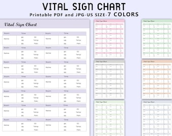Tableau imprimable des signes vitaux, journal des signes vitaux, outil de suivi des signes vitaux, feuille de signes vitaux, feuille de signes vitaux pour l'allaitement