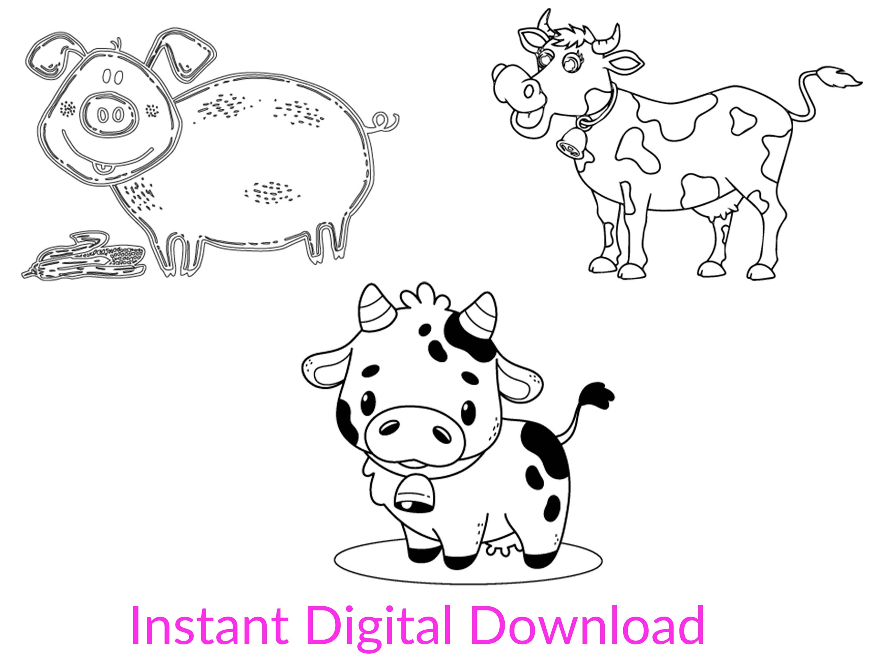 Cute Cow Svg Bundle, Baby Cow Svg, Cow Print Svg, Highland Cow Svg, Cow