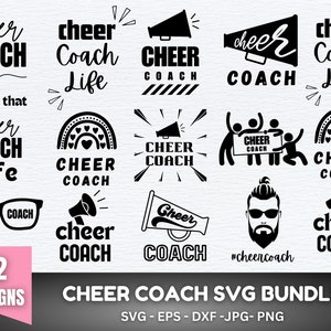 Cheer Coach svg bundle, Cheer Coach Svg, Cheerleader Svg, Cheer Mom Svg, Cheer Svg, Cheer Coach Shirt, Cheer Coach Png, Cheer Coach Gift