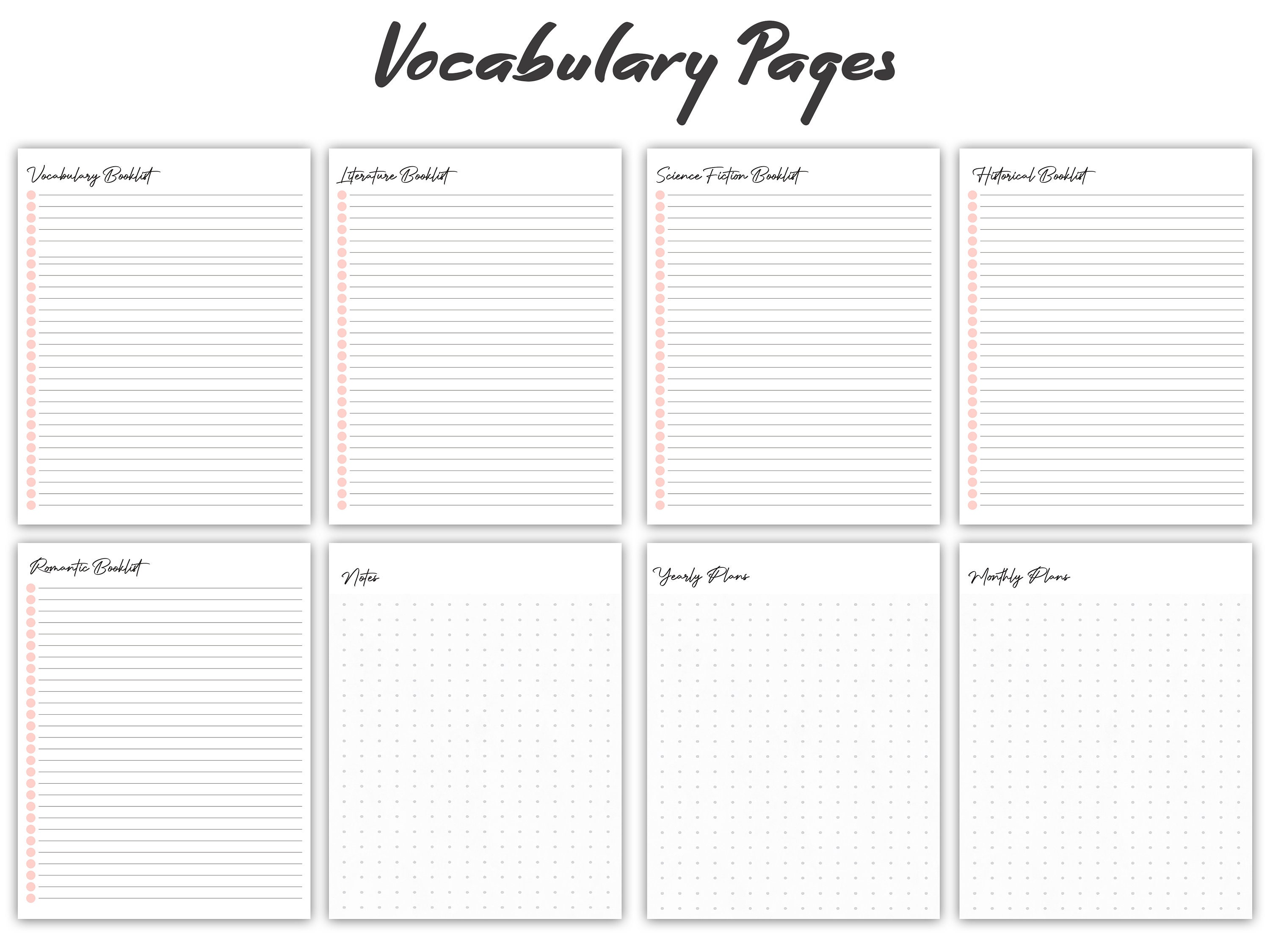 Printable Reading Journal Book Tracker Reading Planner Book - Etsy