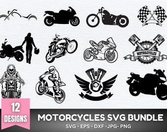 Paquete SVG de motocicleta, Svg de motocicleta, Clipart de motocicleta, Paquete de motocicleta, Archivos de motocicleta, Svg de motocicleta, Svg de motociclista, SVG de motocicleta