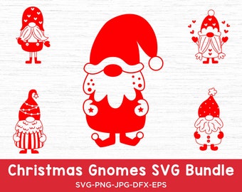 Christmas Gnome Bundle Svg, Gnomes Merry Christmas svg, Gnomies svg Cut File for cricut, Christmas Decor, Christmas Gnome Ornaments Svg
