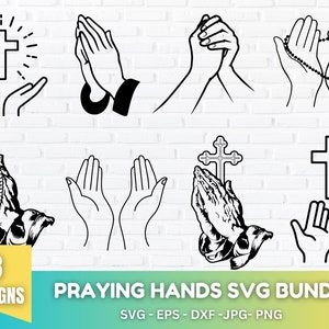 Praying Hands Svg bundle, Praying Hands Svg Design, Praying Hands Png, Praying Hands PNG, Digital Download, Praying Hands Clipart