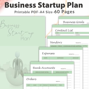 Printable Business Startup, Business Startup Checklist, Business Checklist, Startup Checklist, Finance Planner, Business Planner