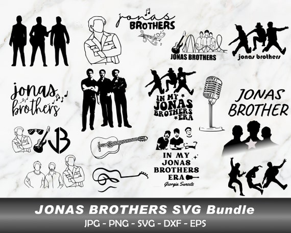 Jonas Brothers SVG Bundle, Jonas Retro 90'S, Concert 2023