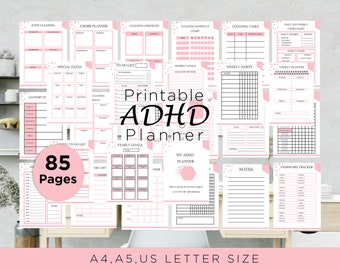 ADHD Planner Adult, ADHD Planner, ADHD Journal, Printable Adhd Planner, Adhd Planner Digital, Adhd Life Planner, Printable Adhd Planner