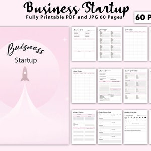 Business Startup planner, Business Startup Checklist, Business Checklist, Startup Checklist, Finance Planner, Business Planner