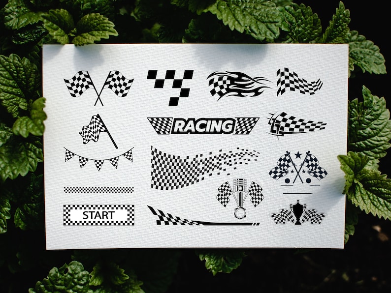 Race Flag Svg Bundle, Race Flag Clipart, Race Flag SVG, Racing Flag Svg ...