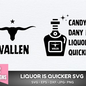 Candy is Dany but Liquor is Quicker svg and png, wallen svg png, wallen Kopf svg