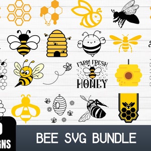 Bee svg bundle Bee Svg Bee Png file Honeybee SVG queen bee svg bee hive svg Cricut Silhouette Cut File Bee Clipart Cute Bee Svg Bumble Bee