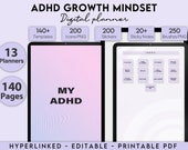 ADHD Planner, ADHD Planner Adult, ADHD Journal, 100% Editable Adhd, Adhd Planner Digital, Adhd Life Planner, Printable Adhd Planner
