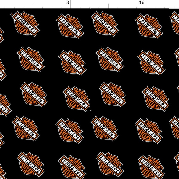 Harley Davidson Fabric by the Yard Etsy