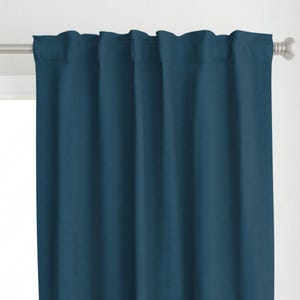 Teal Blue Solid Velveto Dyed Velvet 970 Curtain Set Of 2 Pics