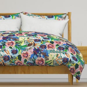 Summer Garden Bedding - Floral Medley - Nature Botanical Garden Printed Duvet Cover OR Pillow Shams
