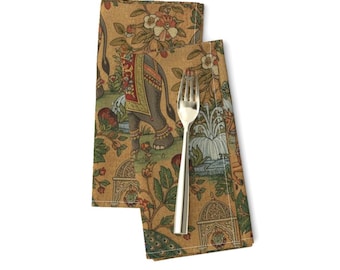 Mughal Garden Printed Cloth Napkins (Set of 2)