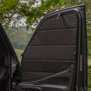 Mercedes Sprinter Campervan Magnetic Window Covers Insulated Drivers Door