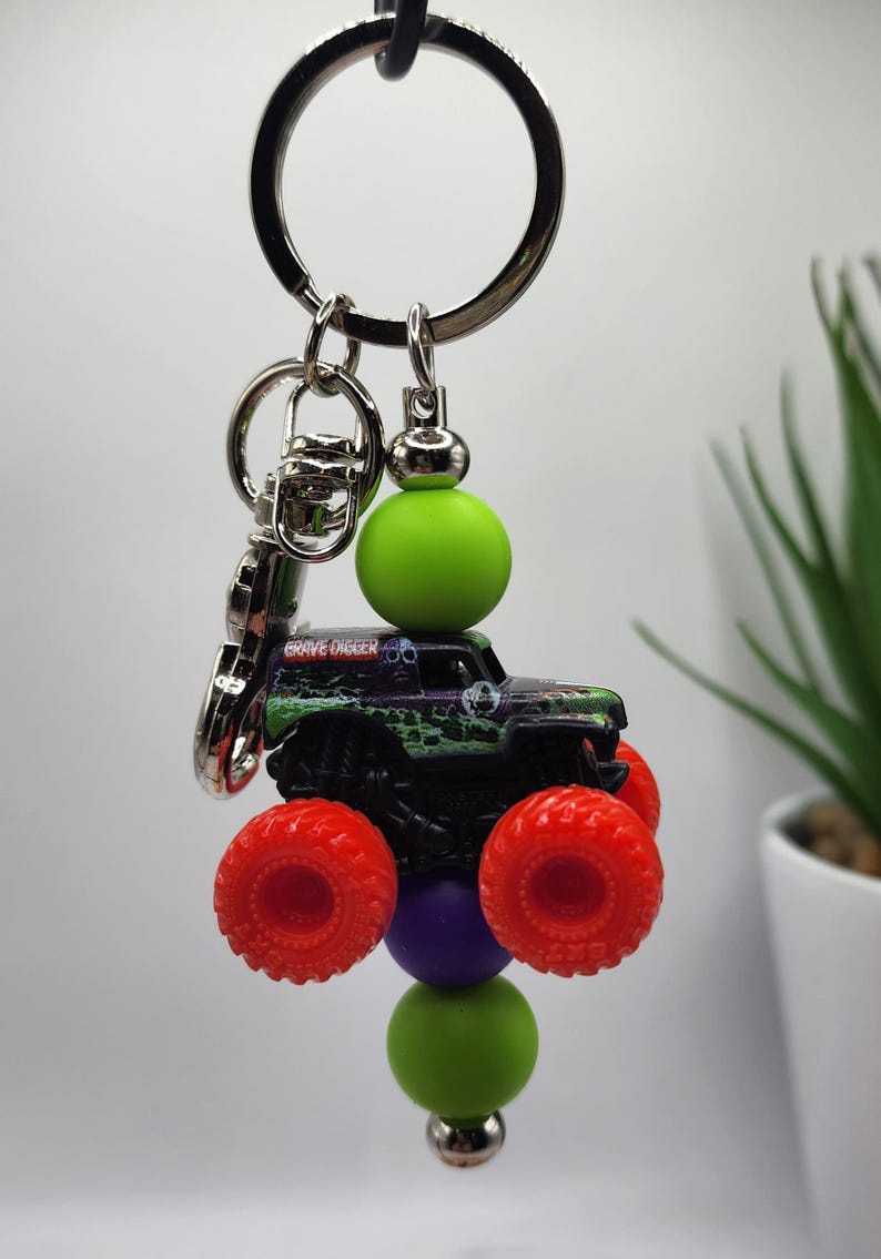 Monster Jam Mini Monster Truck Keychains - Etsy