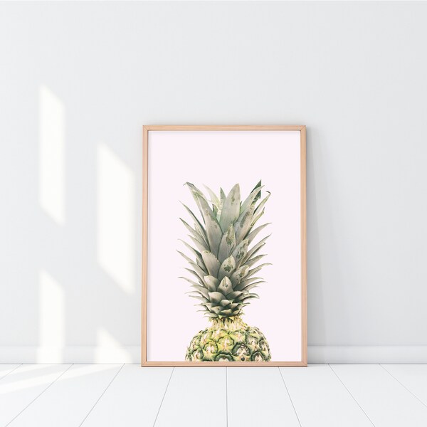 Pineapple | Tropical Wall Decor | Printable Wall Art | Digital Download | Fruit Photography | Art Print