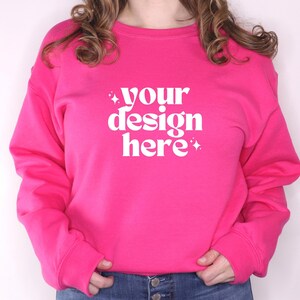 Gildan 18000 Mockup | Gildan Heliconia Sweatshirt Mockup | Sweatshirt Model Mockup | Gildan Heliconia | Crewneck Mockup | Gildan Sweatshirt