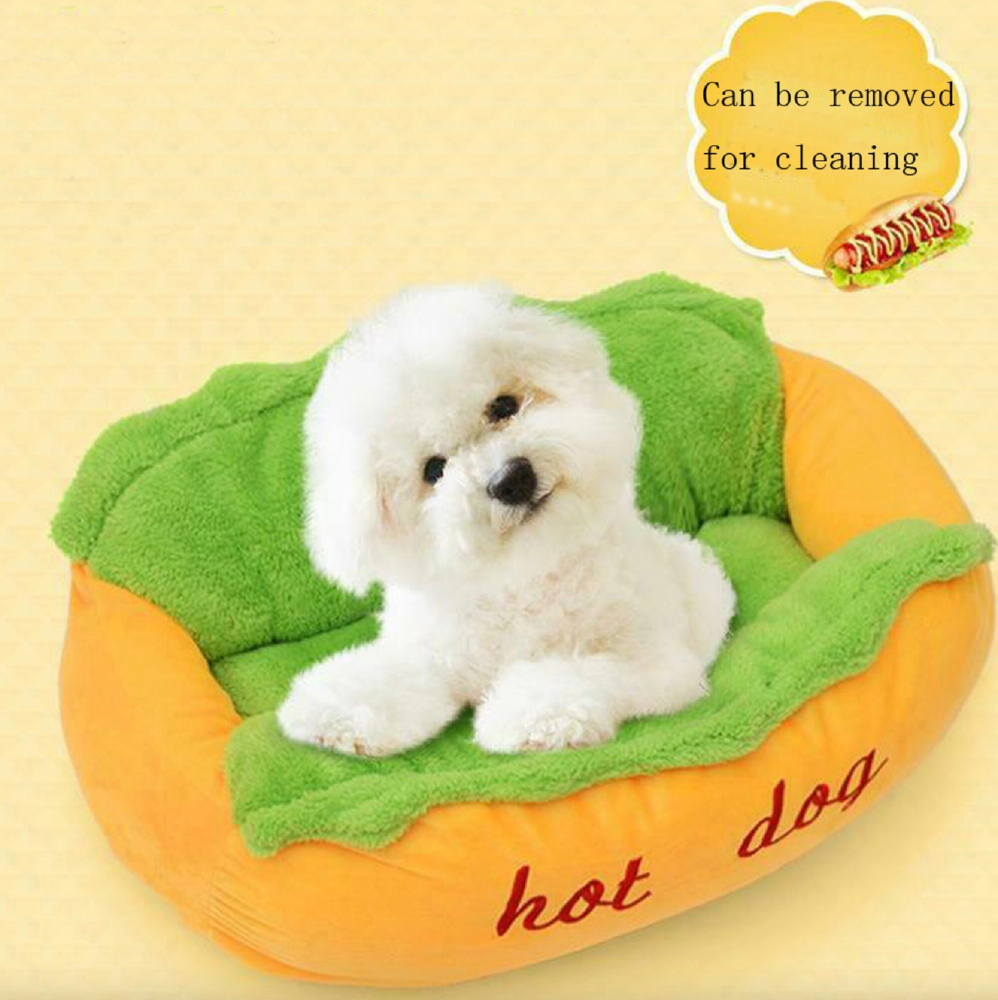 Handmade Funny Hot Dog Bed Cat Soft Sleeping Mat Cozy Dogs - Etsy