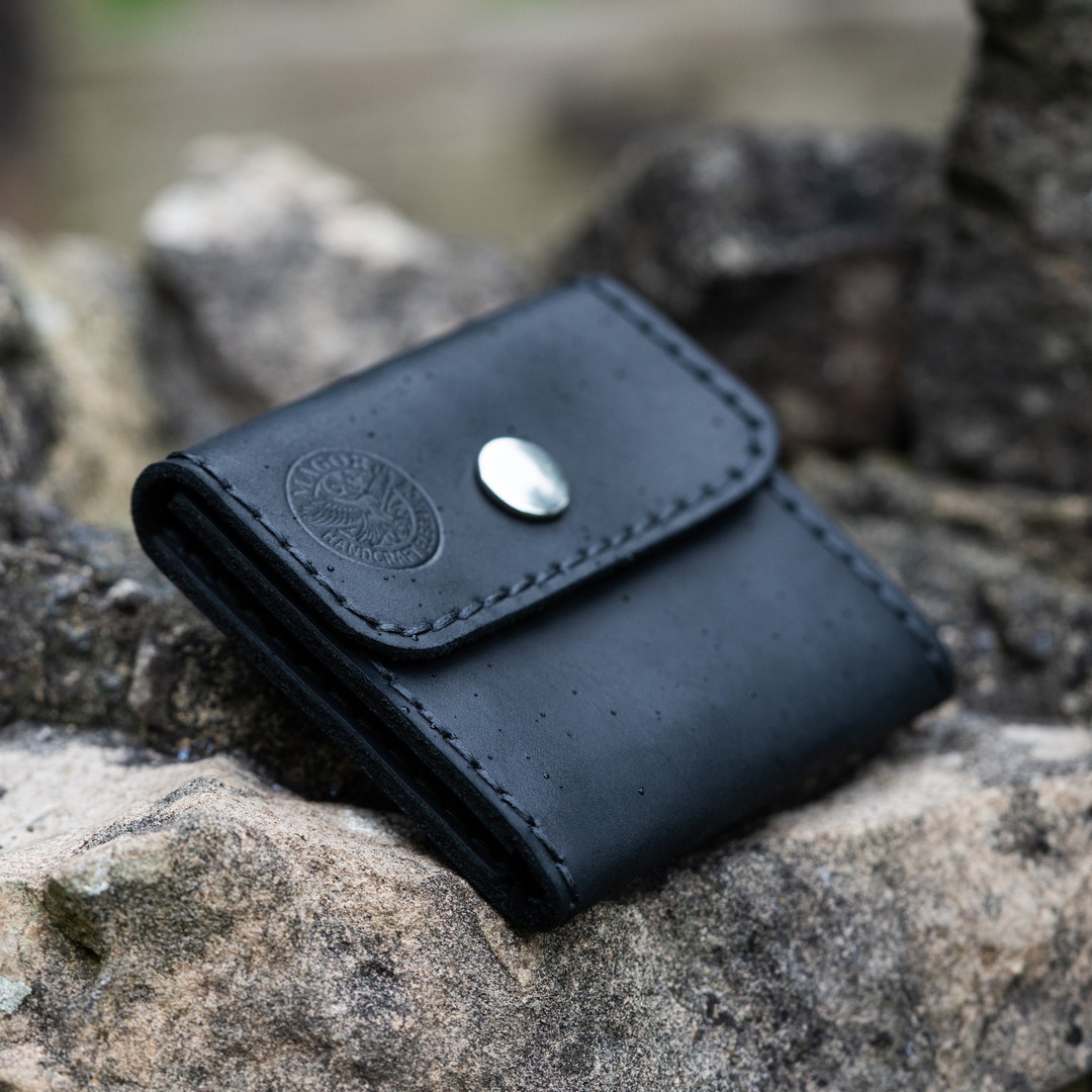 Leather Coin Wallet, Minimalist Coin Bag, Earphone Holder, Jewelery ...