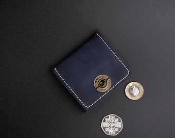 Leather Coin Wallet, Minimalist Coin Bag, Earphone Holder, Jewelery Pouch, Compact Change Purse