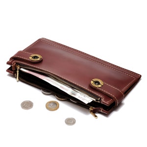 Leather Wallet Large Capacity Long Genuine Leather Wallet With Card Holder Zip Coin Pocket Passport Travel Holder
