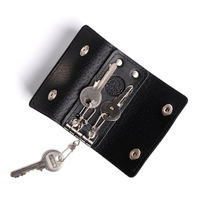 Leather Key Case Leather Key Holder Wallet Key Organizer Bag Vegtanned Leather Car Key Holder Case Key Pouch Card Holder Wallet Gift For Men