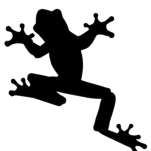 Plantilla de corte láser para manualidades con diseño de ranas de la naturaleza / Descarga digital / DXF, SVG, MP4, GIF
