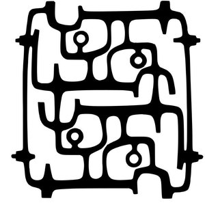Plantilla de corte láser para manualidades con plantillas de conexión ancestral / Descarga digital / DXF, SVG, MP4